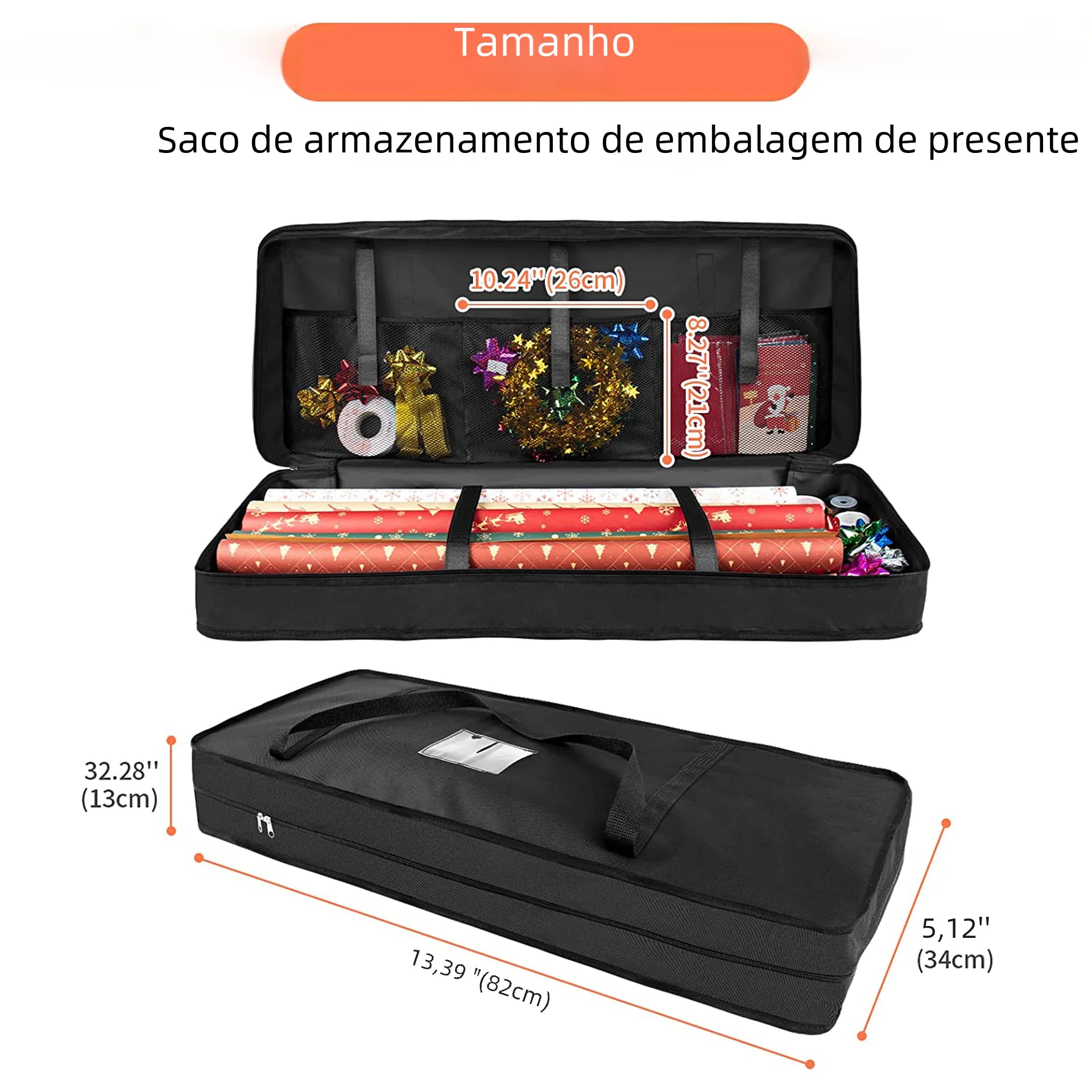 Durable Gift Wrap Organizer Box