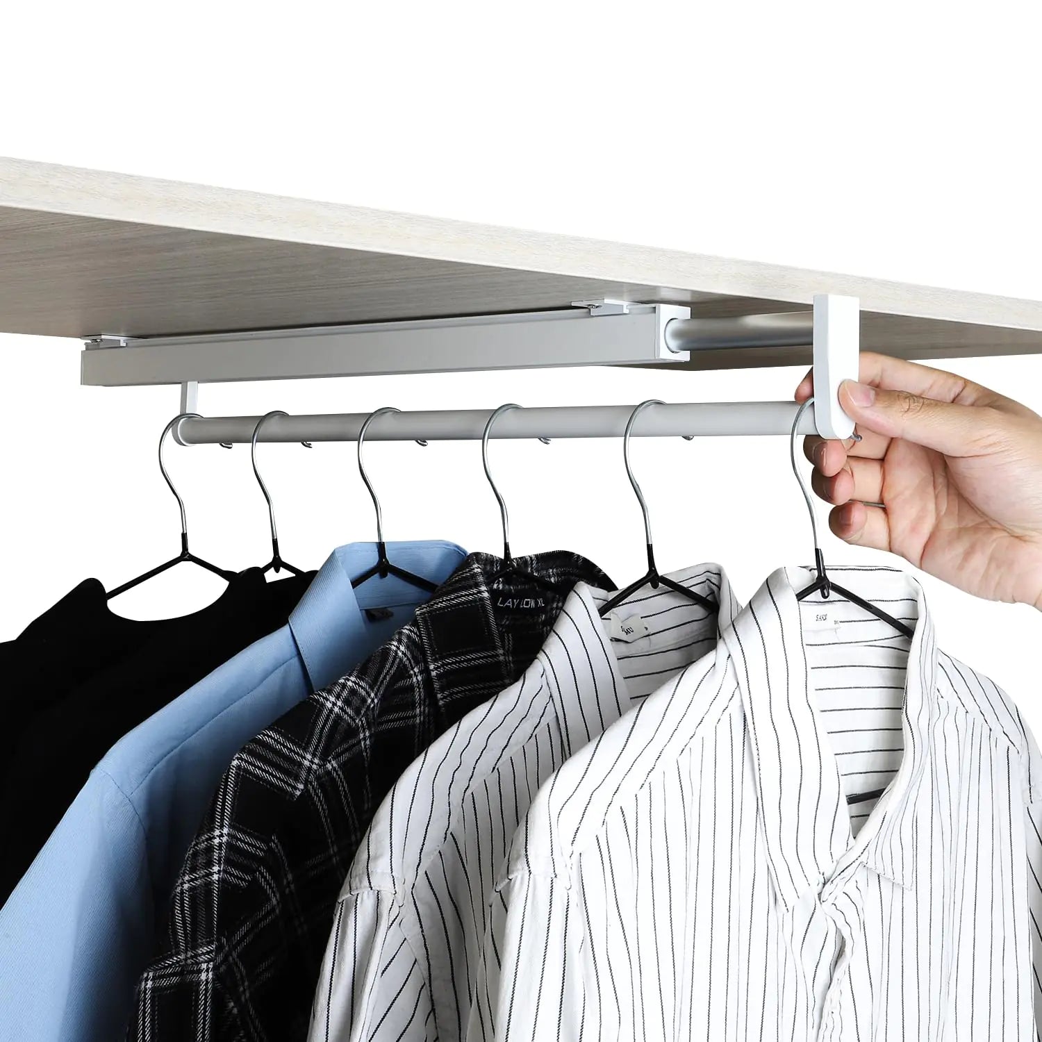 BaiNong Extendable Closet Valet Rod